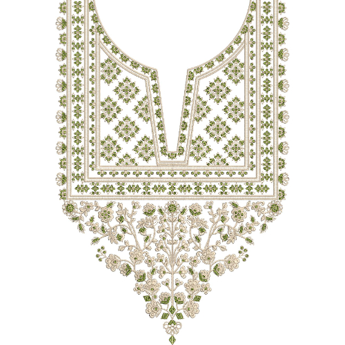 Neck Kurta Embroidery Design