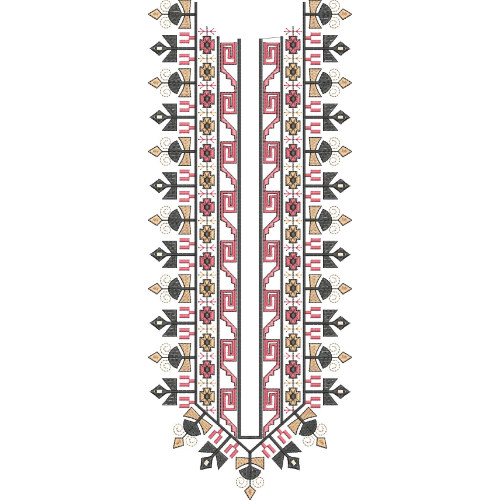 Unique Neck Embroidery Design