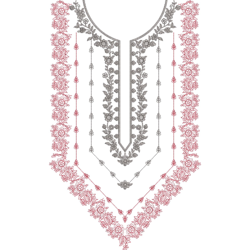 Beautiful Neck Embroidery Design