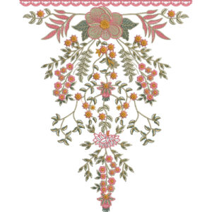 Unique Neck Embroidery Design