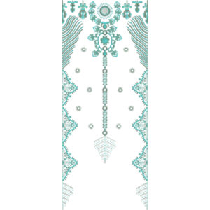 Neck Flower Embroidery Design