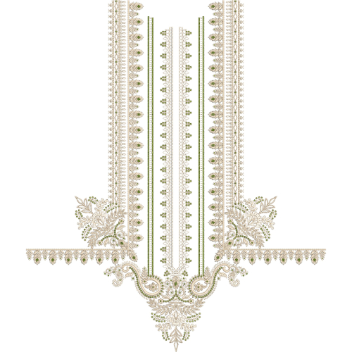 Neckline Embroidery Design