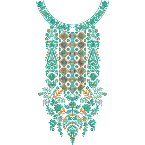 Neck Kurta Embroidery Design