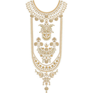 Unique Neck Embroidery Design
