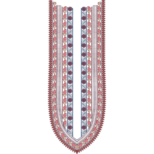 Neckline Embroidery Design