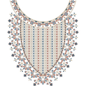 Unique Neck Embroidery Design