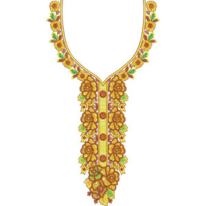 Unique Neck Embroidery Design