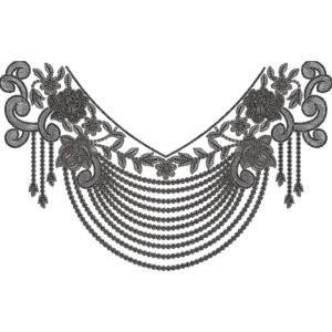 Beautiful Neck Embroidery Design