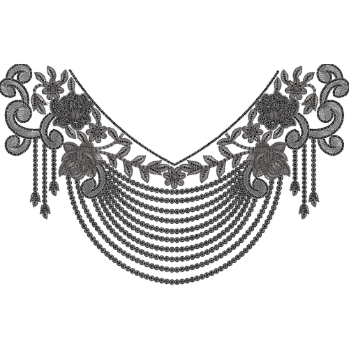 Beautiful Neck Embroidery Design
