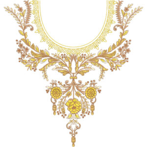 Simple Neck Embroidery Design