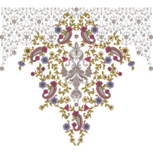 Neckline Embroidery Design