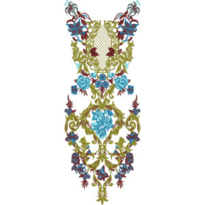 Unique Neck Embroidery Design