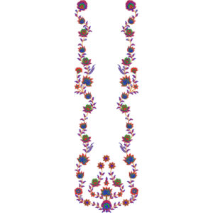 Neckline Embroidery Design
