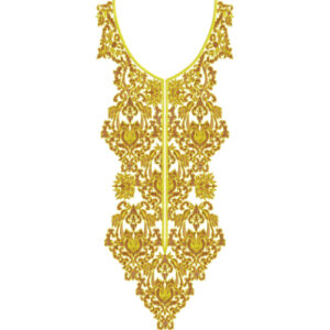 Unique Neck Embroidery Design