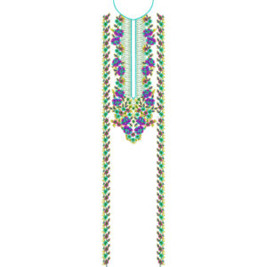 Unique Neck Embroidery Design