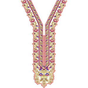 Neck Flower Embroidery Design