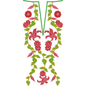Beautiful Neck Embroidery Design