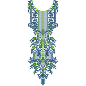 Neck Flower Embroidery Design
