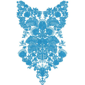 Neck Flower Embroidery Design