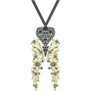 Beautiful Neck Embroidery Design