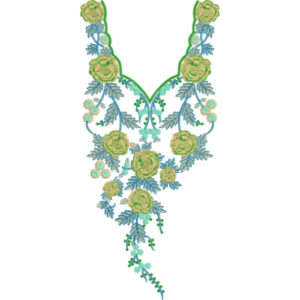 Unique Neck Embroidery Design