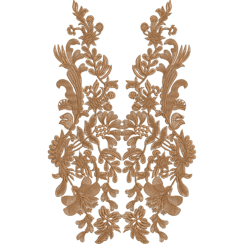 Neckline Embroidery Design