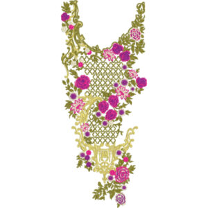 Neckline Embroidery Design