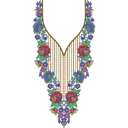 Neck Gala Embroidery Design