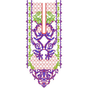 Neck Flower Embroidery Design