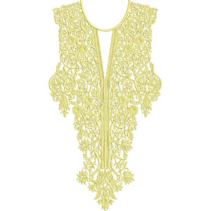 Unique Neck Embroidery Design