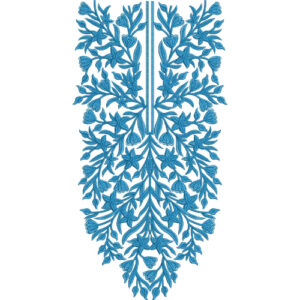 Neck Flower Embroidery Design