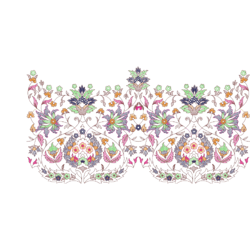 Unique Neck Embroidery Design