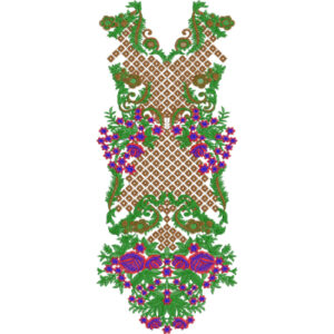Neckline Embroidery Design