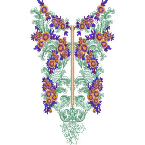 Simple Neck Embroidery Design