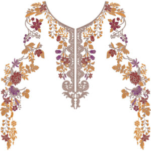 Neck Kurta Embroidery Design