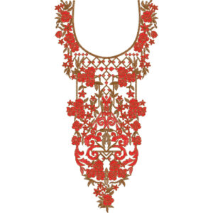 Unique Neck Embroidery Design