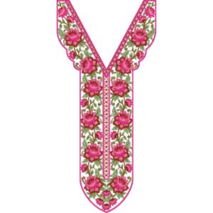 Unique Neck Embroidery Design