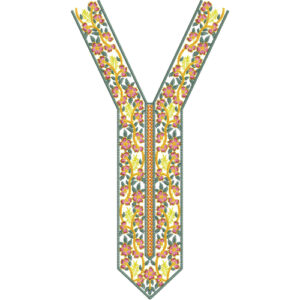 Neckline Embroidery Design