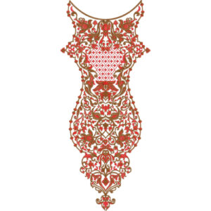 Unique Neck Embroidery Design