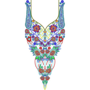 Unique Neck Embroidery Design