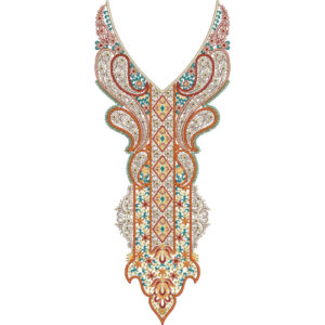 Neckline Embroidery Design