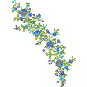 Neck Flower Embroidery Design