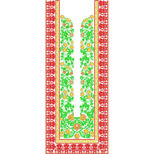 Neck Kurta Embroidery Design