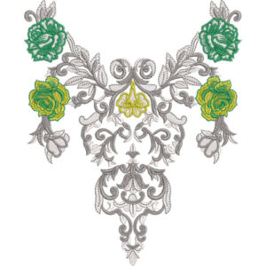 Beautiful Neck Embroidery Design