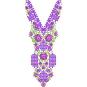 Unique Neck Embroidery Design