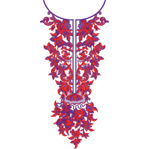 Neck Gala Embroidery Design