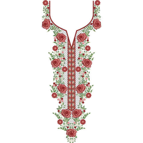 Neckline Embroidery Design