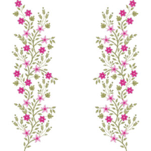 Neck Flower Embroidery Design