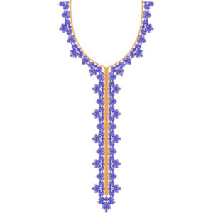 Neck Flower Embroidery Design