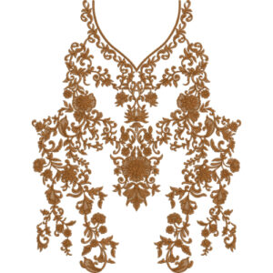 Unique Neck Embroidery Design